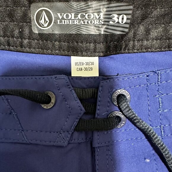 Volcom Men Size 30 Blue Colorblock Vision Liberators Swim Board Short NWT - Picture 10 of 10